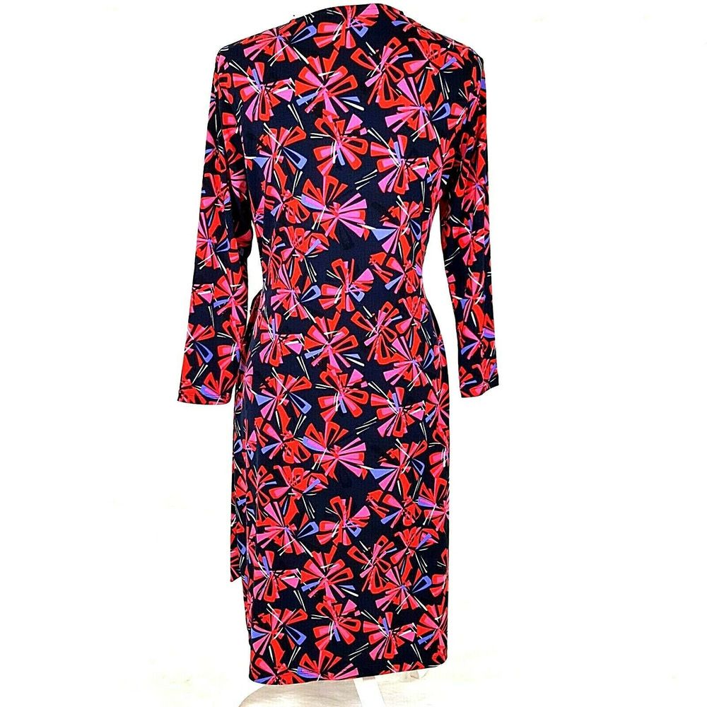 Anne Klein Dress Comfort Stretch Faux Wrap Red - Picture 8 of 8